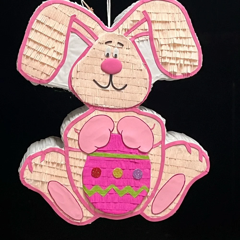 Pink and White Bunny Piñata
